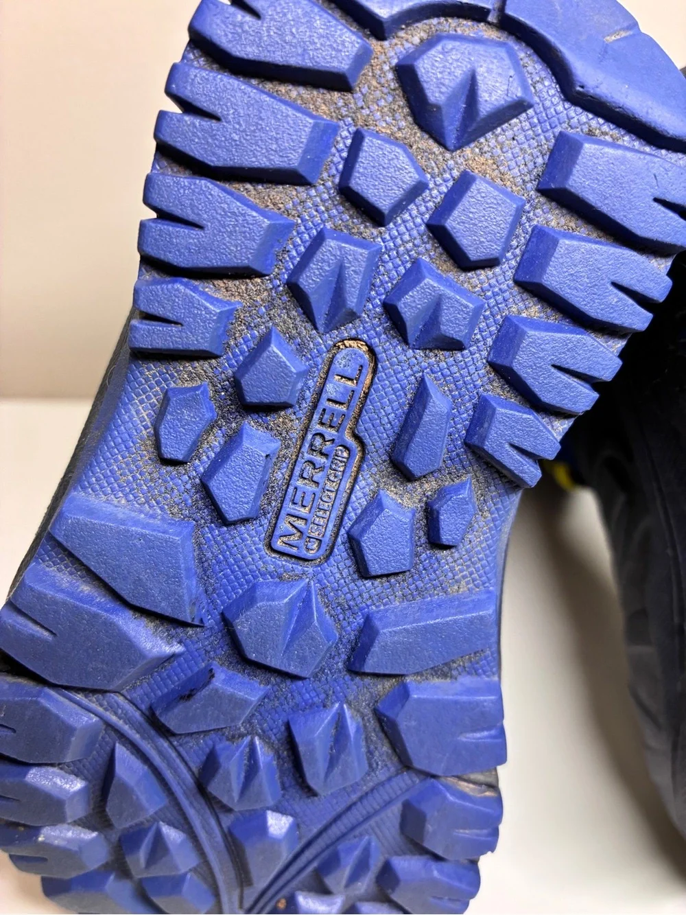 Merrell Snow Quest Toddler  Blue Winter Boots with Yellow Accents